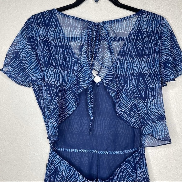 Volcom Midnight Blue Hijack Love Ruffle Jumpsuit - Picture 5 of 11